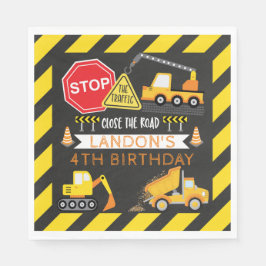 Servilleta De Papel Decoración de la fiesta de cumpleaños de construcc