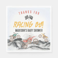Decoración de mesa para baby shower de moto de cro