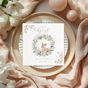 Servilleta De Papel Decoración de mesa para baby shower 'Es una niña' 