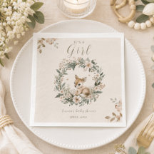 Decoración de mesa para baby shower floral de cier