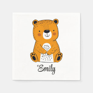Servilleta De Papel Decoración de oso personalizado suave