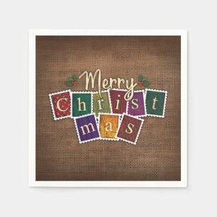 SERVILLETA DE PAPEL DECORACIÓN DE VINTAGE ANTIGUOS NAVIDADES DE MODA