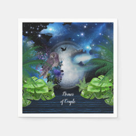 Servilleta De Papel Decoración del Boda de la galaxia del espacio ultr