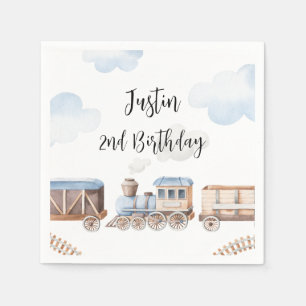 Servilleta De Papel Decoración del partido del cumpleaños del tren Chu