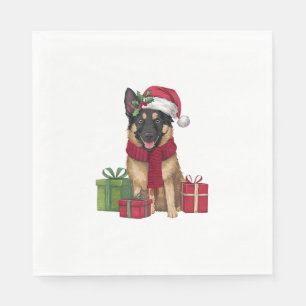 Servilleta De Papel Decoración Fiesta Santa Belga Perro C