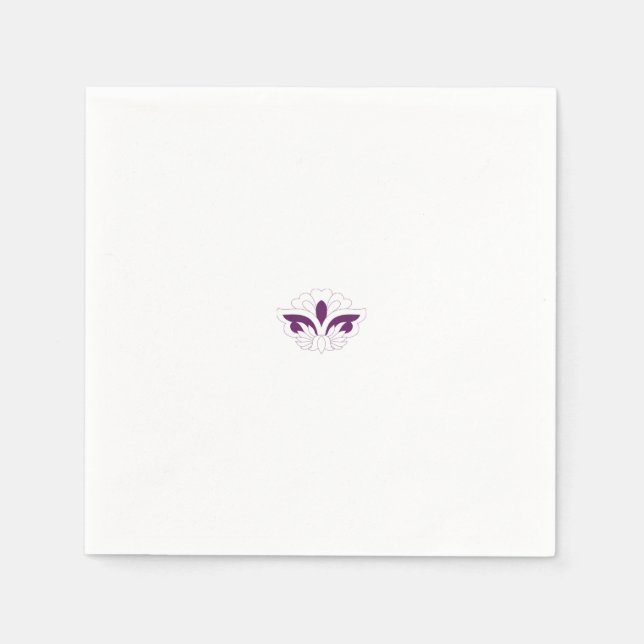 Servilleta De Papel Decoración magenta Reddish (Anverso)