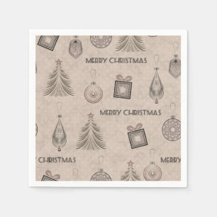 Servilleta De Papel decoración navidad, Navidades, vintage, retro, pap