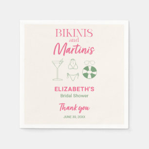 Servilleta De Papel Decoración para Despedida de Soltera con Bikinis y