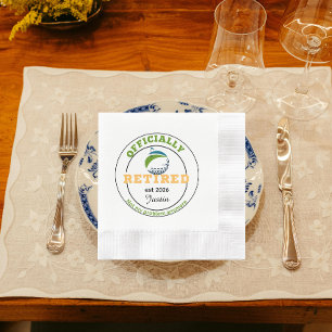 Servilleta De Papel Decoración para fiesta de golf de jubilación