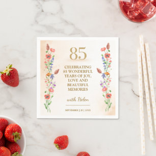 Servilleta De Papel Decoración para la fiesta de cumpleaños número 85 