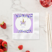 Decoraciones de cumpleaños de Unicornio violeta fr