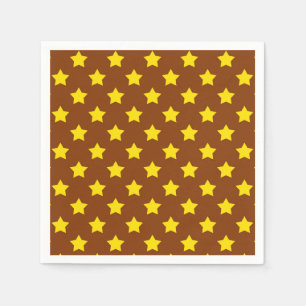 Servilleta De Papel Decorativo del patrón de las estrellas amarillas m