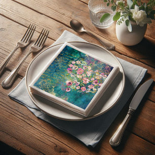 Servilleta De Papel Decoupage romántica de escritura a mano Floral Hea