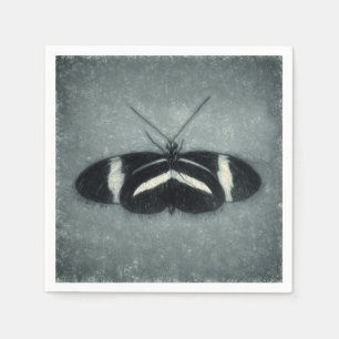 Servilleta De Papel Decoupagina de la vieja verde mariposa