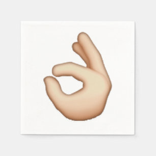 Servilleta De Papel Dedo circular - Emoji