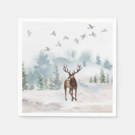 Servilleta De Papel Deer de bosque forestal