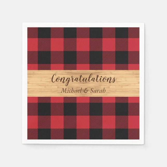 Servilleta De Papel Deer Hunting Lodge Baby Shower Antlers (Anverso)