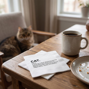 Servilleta De Papel Definición de gato Sustantivo Amante de gatos dive