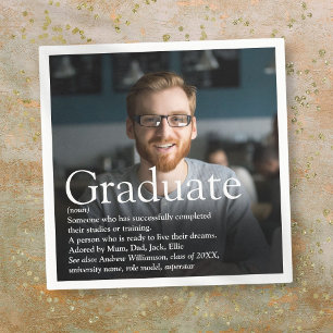 Servilleta De Papel Definición de graduado de fotografía personalizada