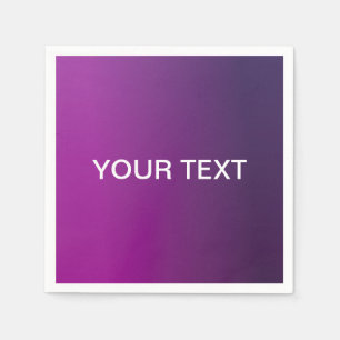 Servilleta De Papel Degradado púrpura moderno ombre y texto blanco edi