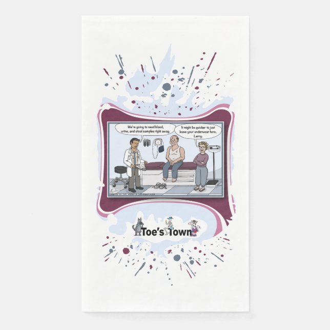 Servilleta De Papel Deja tu ropa interior | Pañuelo de invitado para r (Anverso)