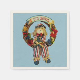 Servilleta De Papel Dejado; ¡s celebra! el 4 de julio
