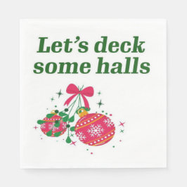 Servilleta De Papel Dejemos algunas salas festivas de Navidades verdes