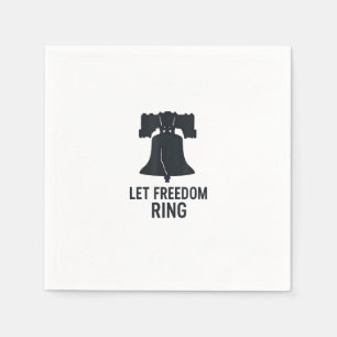 Servilleta De Papel Dejemos que la libertad sone y bell silueta a mode