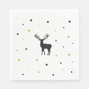 Servilleta De Papel Dejemos que nieve Navidades Personalizado reno ima