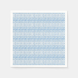 Servilleta de papel del diseño azul y blanco de