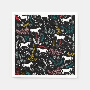 Servilleta de papel del unicornio