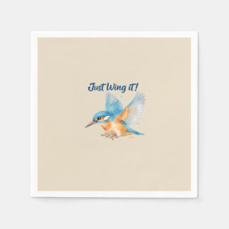 Servilleta De Papel Delantal Kingfisher – ¡Simplemente Vuela! Delantal