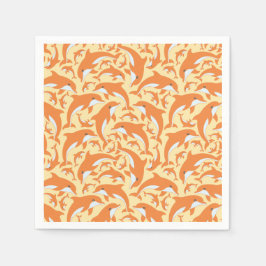 Servilleta De Papel Delfines Cute