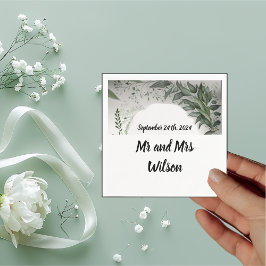 Servilleta De Papel Delicada primavera deja a los Bodas de cócteles se