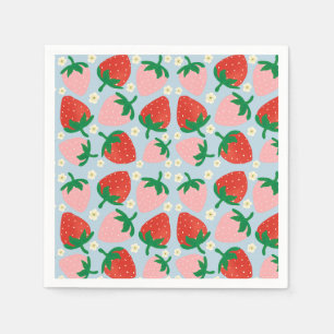 Servilleta De Papel Delicias Dulces de Frutas Azul Pastel