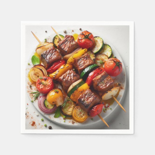 Servilleta De Papel Delicios a la parrilla (Anverso)
