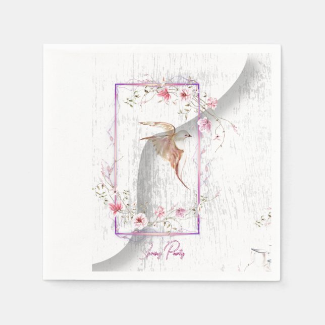 Servilleta De Papel Deliciosas servilletas de papel fiesta (Anverso)