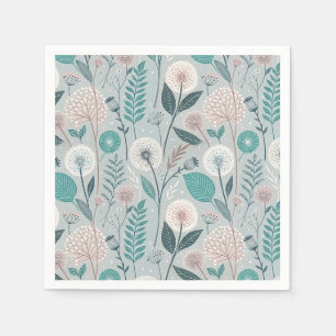 Servilleta De Papel Delicioso Dandelion & Floral Folk Art Seamless (2)
