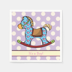 Servilleta De Papel Delight Hearts Rocking Horse Shower Napkins