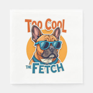 Servilleta De Papel Demasiado genial para buscar Bulldog Francés Gafas