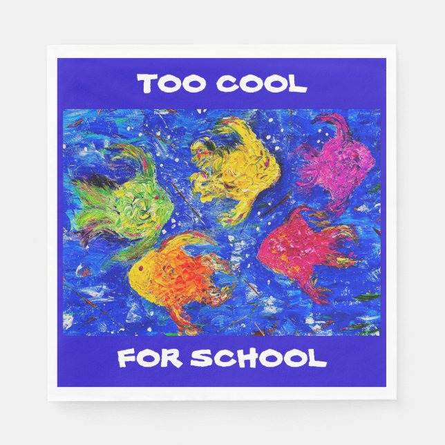 SERVILLETA DE PAPEL DEMASIADO GUAY PARA NAPKINS ESCOLARES (Anverso)