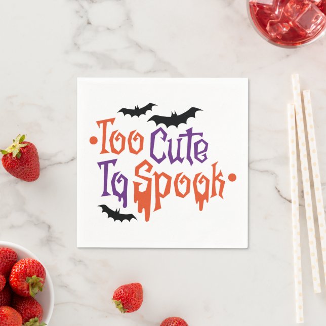 Servilleta De Papel Demasiado lindo para hablar Halloween (In situ)