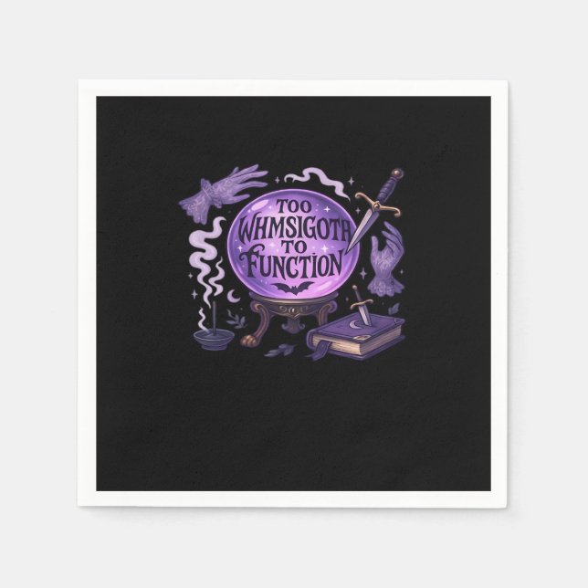 Servilleta De Papel Demasiado Whimsigoth Para Funcionar (Anverso)