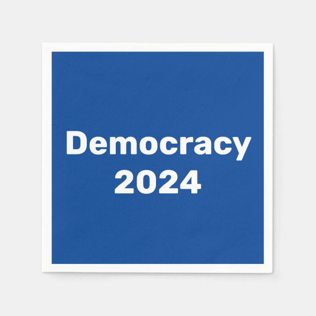 Servilleta De Papel Democracia 2024 Elecciones Presidenciales (Anverso)