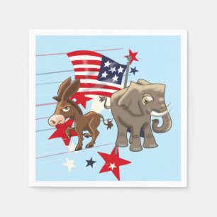 Servilleta De Papel Demócratas y republicanos