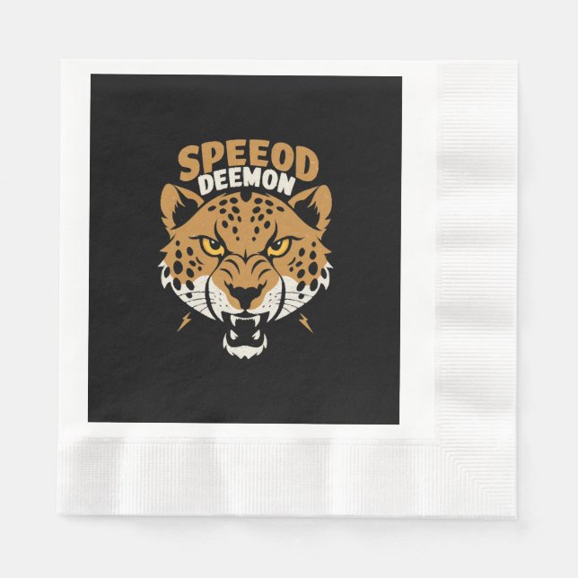 Servilleta De Papel Demonio de la Velocidad (Anverso)