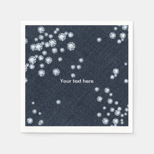 Servilleta De Papel Denim & Diamonds Fiesta Cena Cocktail Napkins