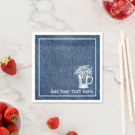 Servilleta De Papel Denim Y Daisys