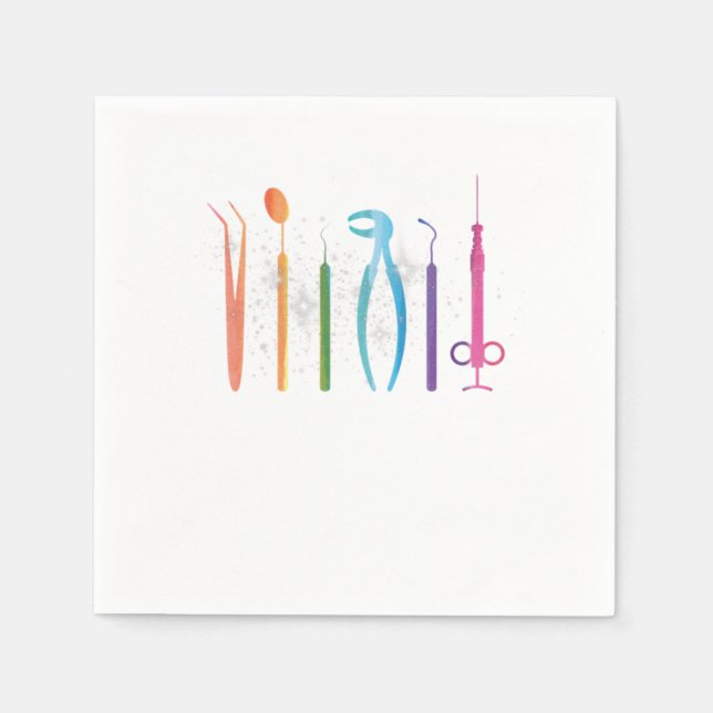 Servilleta De Papel Dentist Dental Dentistry Dioth Médica Regalo (Anverso)