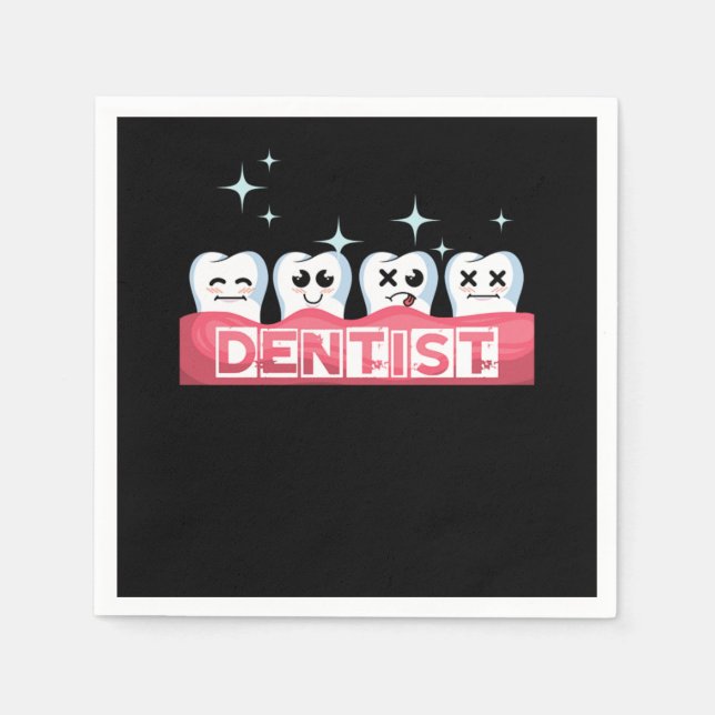 Servilleta De Papel Dentista dental Médica dental Dentista Dentist Med (Anverso)